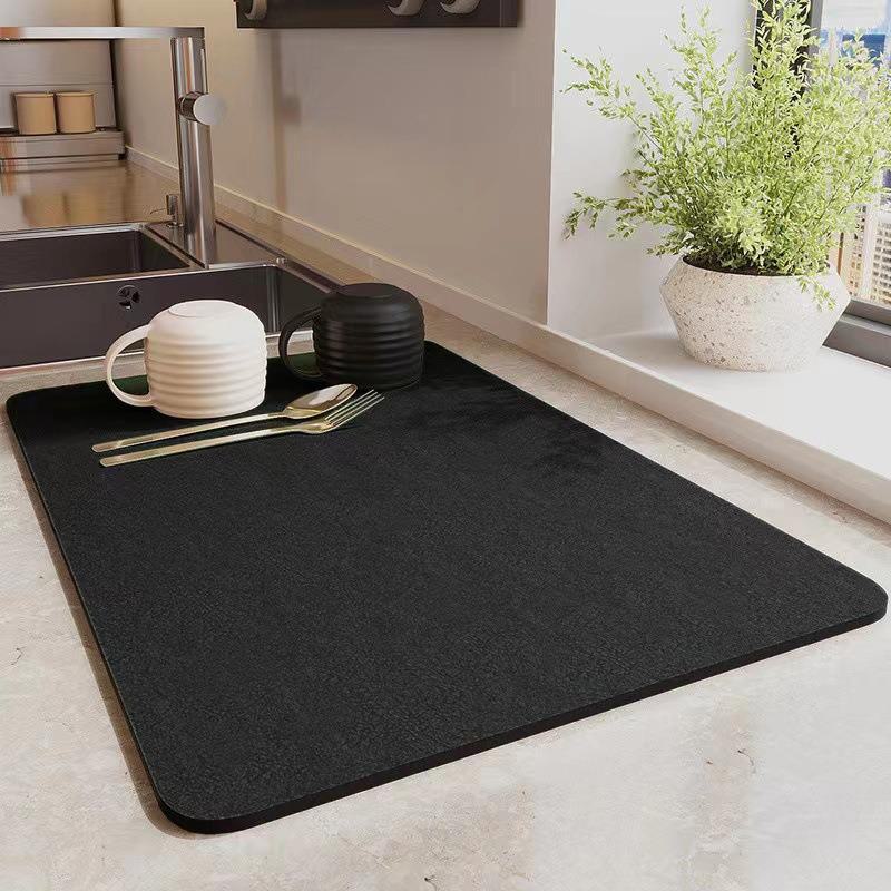 Diatom Mud Coffee Machine Mat: Absorbent, Insulating, and Drying Pad for Kitchen Countertops and Dishes