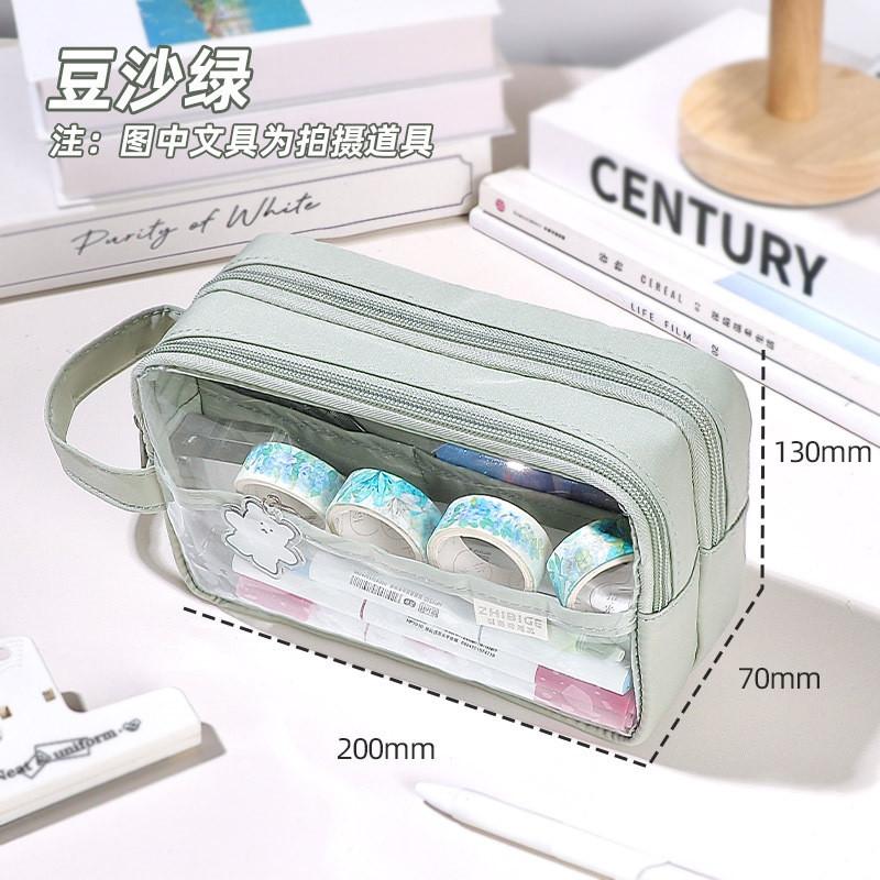 Large Pencil Case for Girls Teens Kids Pencil Bag with Zipper Pencil Pouch Aesthetic Pencil Pen Case Organizer for School