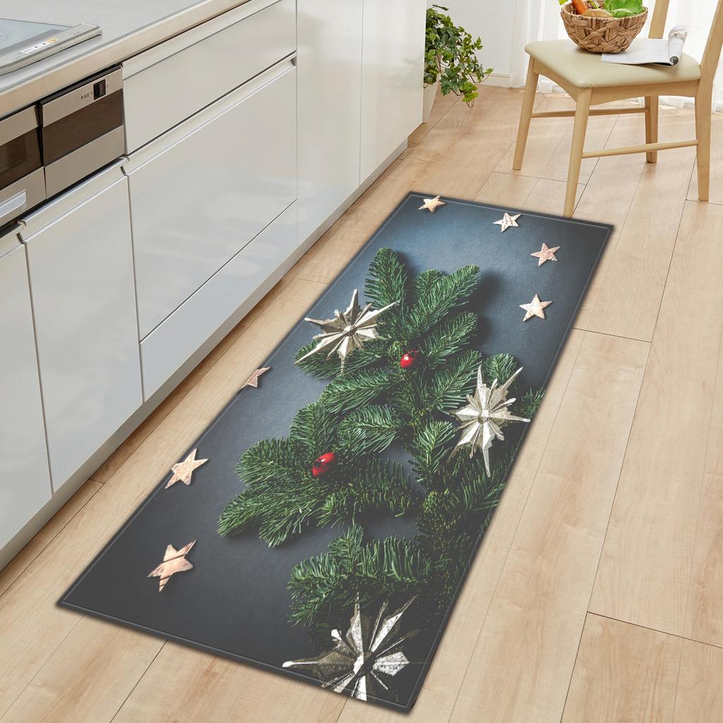 Christmas Kitchen Sand Carpet Doormat Long Floor Mat