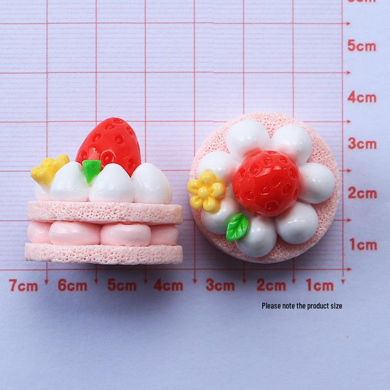 3D Cartoon Cake Food Toy Resin Charms: DIY Cream Glue Accessories for Crocs & Crafts