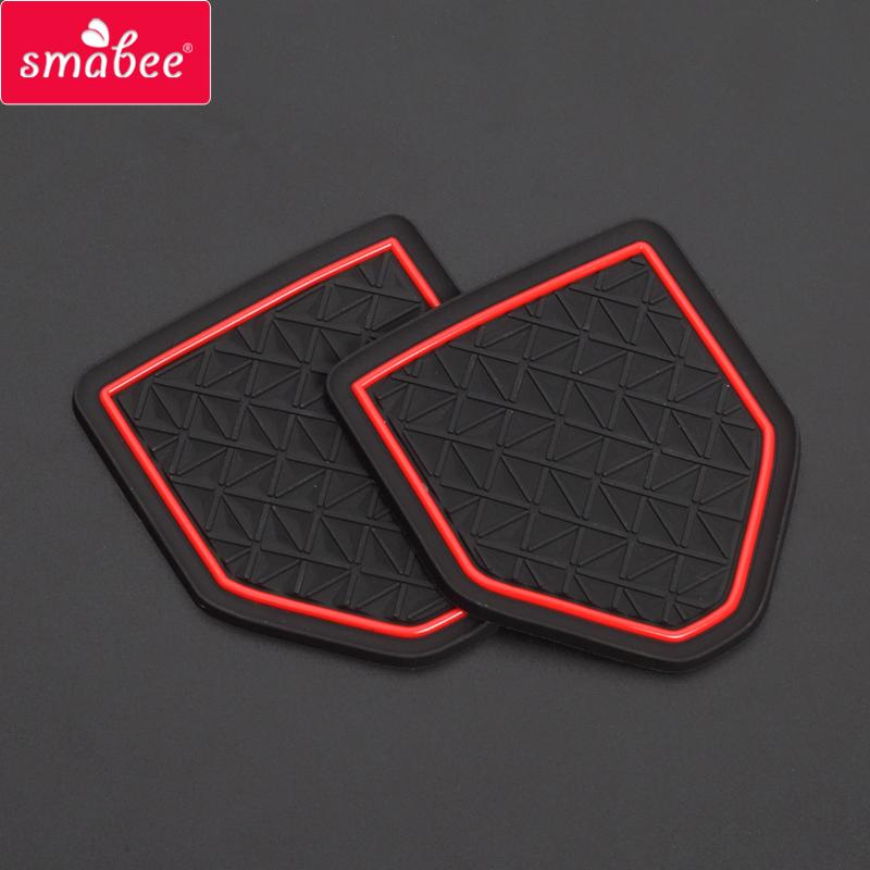 Smabee Anti-Slip Gate Slot Cup Mat for Kia Sorento 2020 2021 Cup Holder Door Groove Non-slip Pad Accessories Rubber Coaster