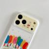 Cartoon Rabbit & Bear iPhone 15/Pro Max Anti-Fall Case