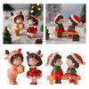 Christmas Couple Statues Perfect Holiday Gift and Decorative Figurines for Home Office Car Party Supplies