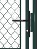 VidaXL Steel Gate 100 X 150 Cm Green
