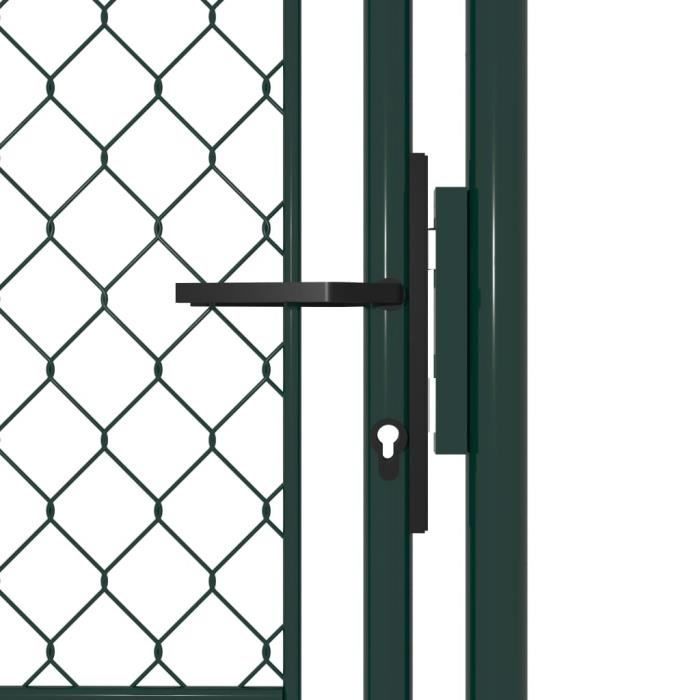 VidaXL Steel Gate 100 X 150 Cm Green