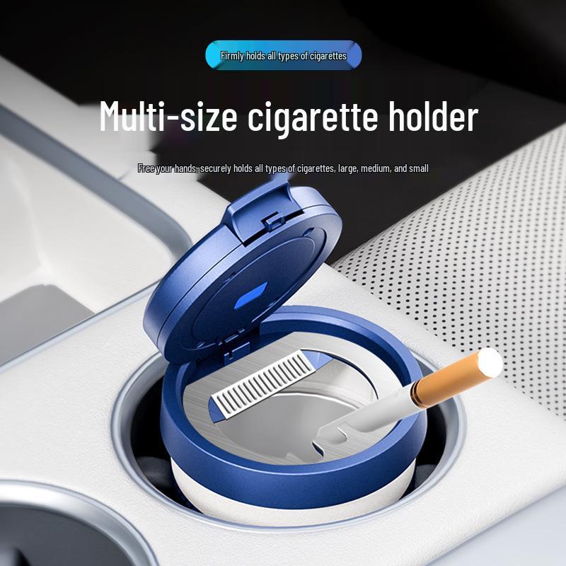 Qiyuan Q05 Car Ashtray - A05 Alloy Coffee Cup, A07 Flame Retardant, A06 Multifunctional Design
