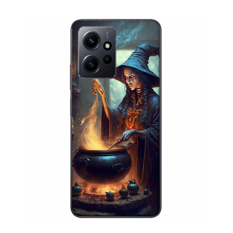 Witch Magic Phone Case For Redmi Note 13 5G 14 Pro Plus Redmi 12 12C 13C 14C 10 10A 10C 9 9C 9T 9A 8 8A K70 Pro TPU Clear Cover