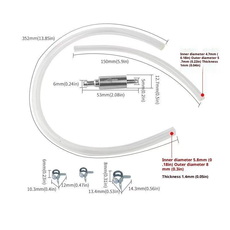 1Pc Car Clutch Brake Bleeder Hose Hydraulic Clutch One Way Valve Tube Bleeding Tool Replacement Adapter Kit Auto Accessories