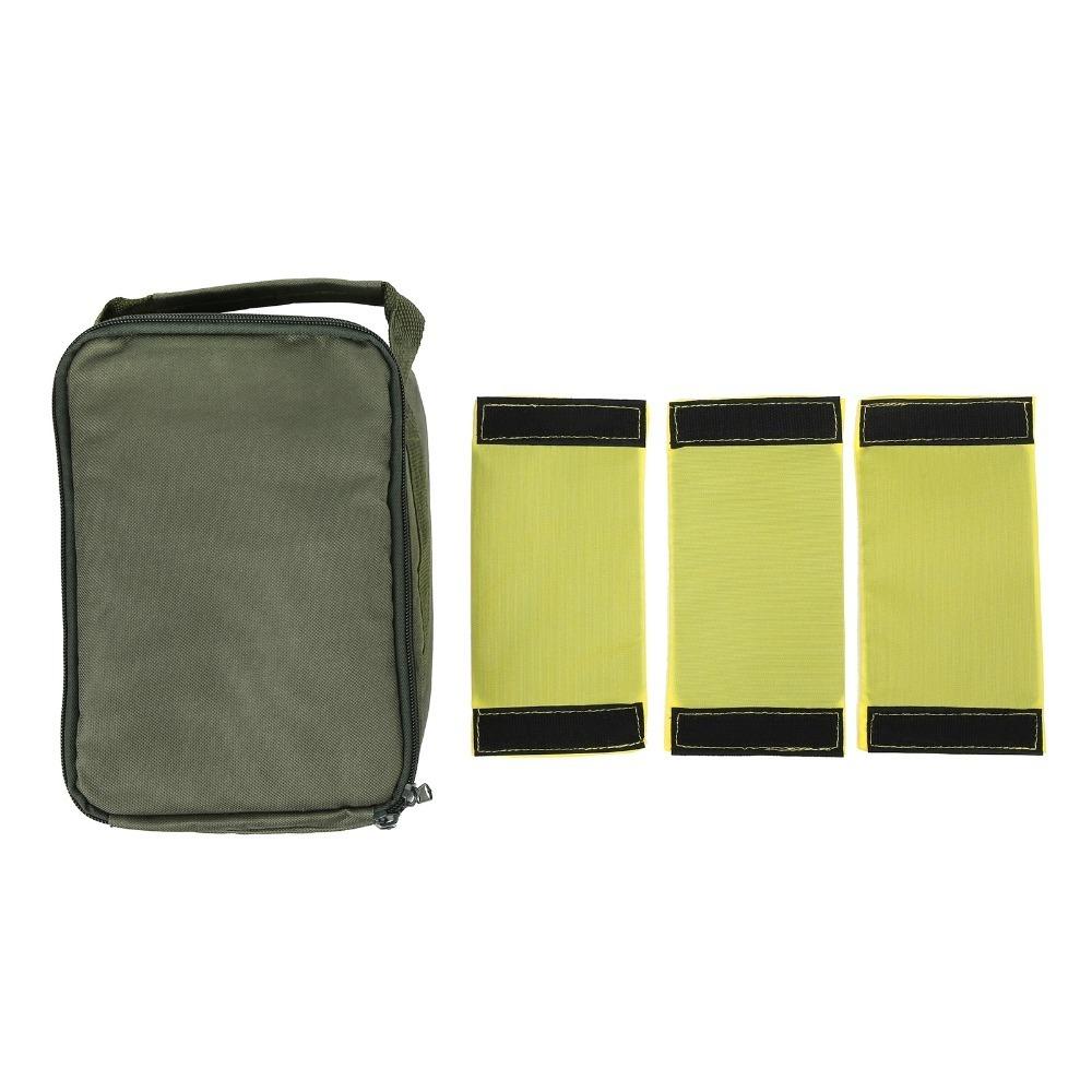 4-Layer Fishing Reel Bag Double Zipper Closure 3 Adjustable Dividers Reel Organizer Case Waterproof Handheld Fishing Tackle Bag