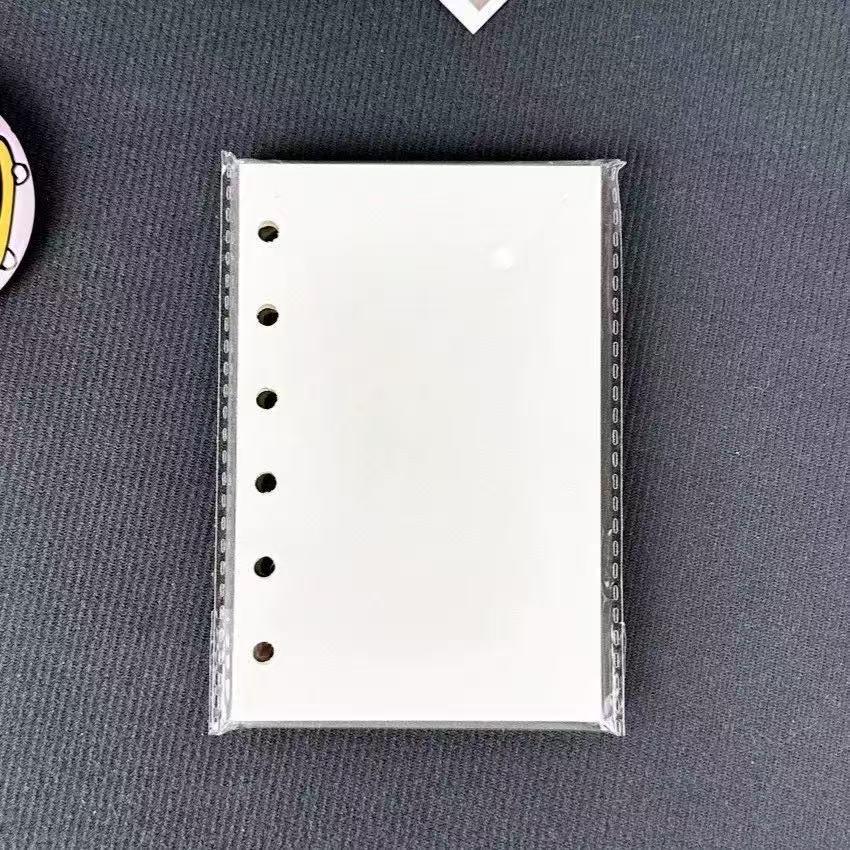 Dark Brown A7 Loose-Leaf Leather Planner - Portable Double Ring Creative Diary Notebook by Xiaohongshu.
