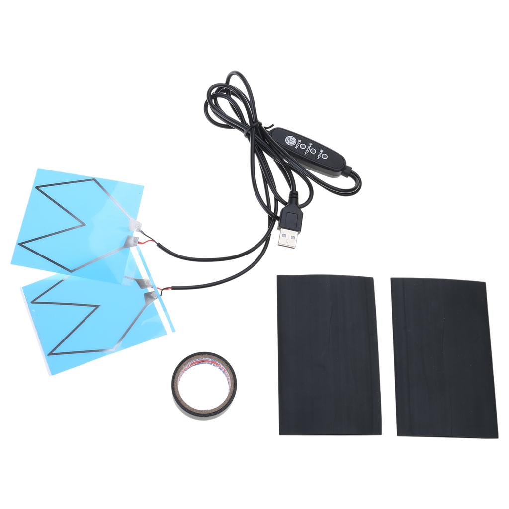Controllo Intelligente della Temperatura Manopole Riscaldate Alimentate da USB Coprimanubrio Manopole Manubrio Riscaldate per Moto e Bici