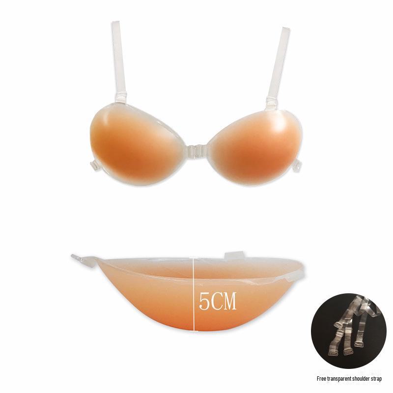 

5 см утолщенные силиконовые накладки на грудь для маленькой груди - невидимые свадебные накладки на соски, трехмерный дизайн C