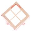 Wooden Traditional 4-Pane Window Frame 1:12 Scale Dollhouse Diy Accessory