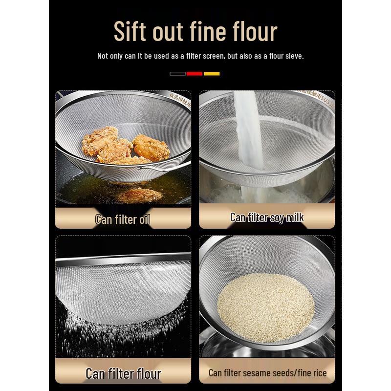 Shangheng 304 Stainless Steel Fine Mesh Skimmer Strainer