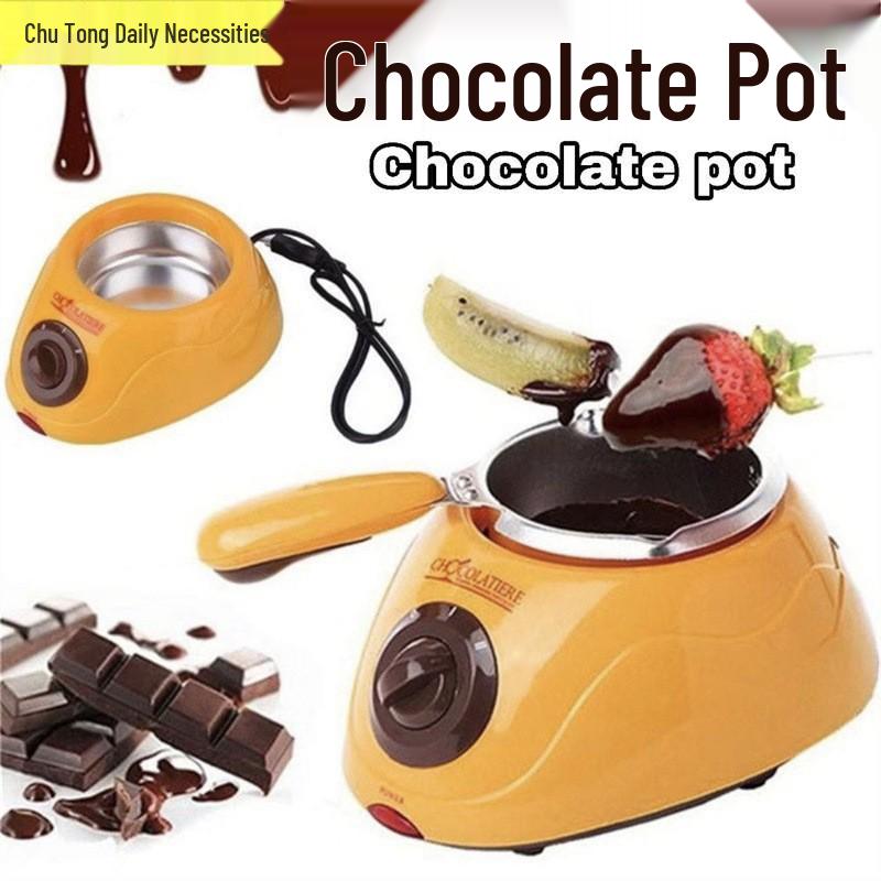 Electric Double Pot Chocolate Melting Furnace for Home Baking