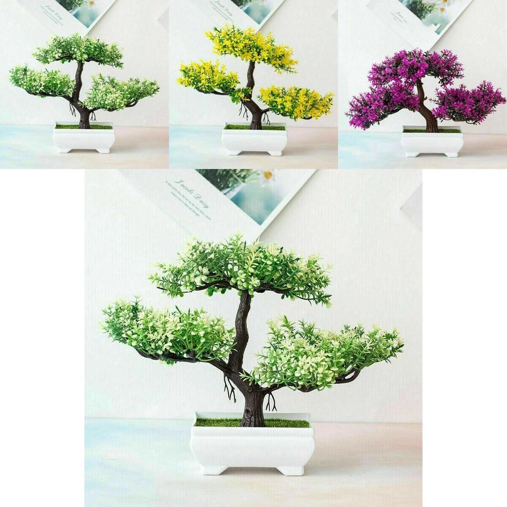 High-quality Realistic Artificial Bonsai Pine Tree Pot Plant For Elegant Home Decor