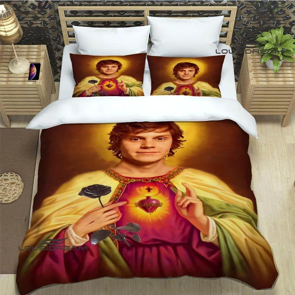3D Evan Peters Pattern Bedding Sets Exquisite Bed Supplies Set Duvet Cover Bed Comforter Set Bedding Set Luxury Birthday Gift