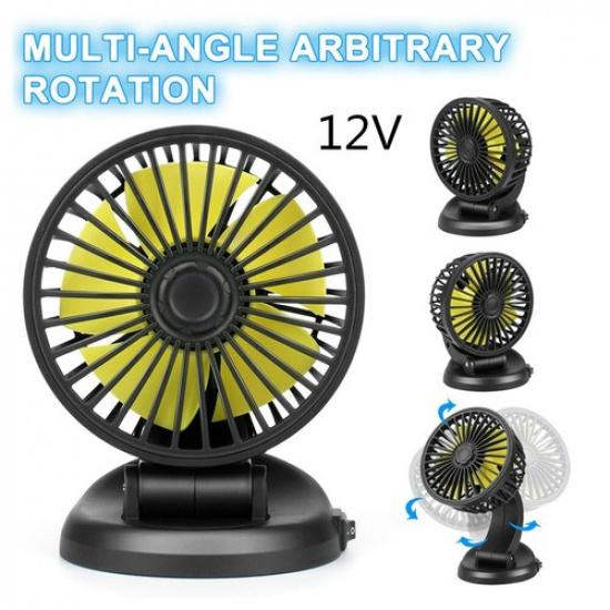 

Durable 12V 5W 360° Rotatable Car Truck Van SUV Cooling Fan Auto Cooling Cooler