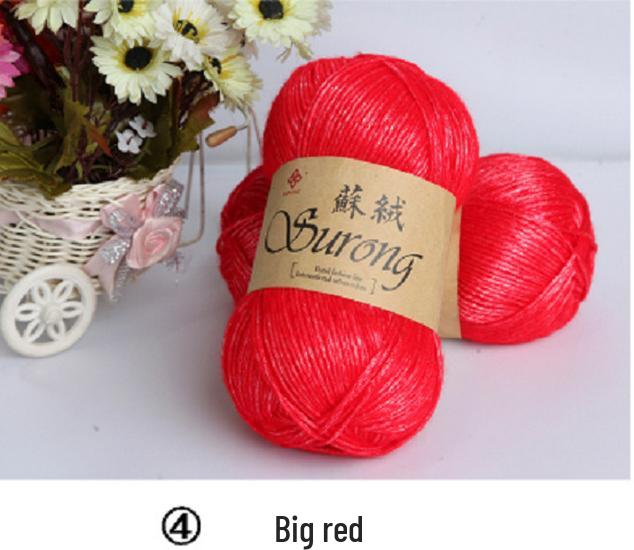 Egyptian Long-Staple Cotton Velvet Yarn for Hand-Knitting and Crochet Projects