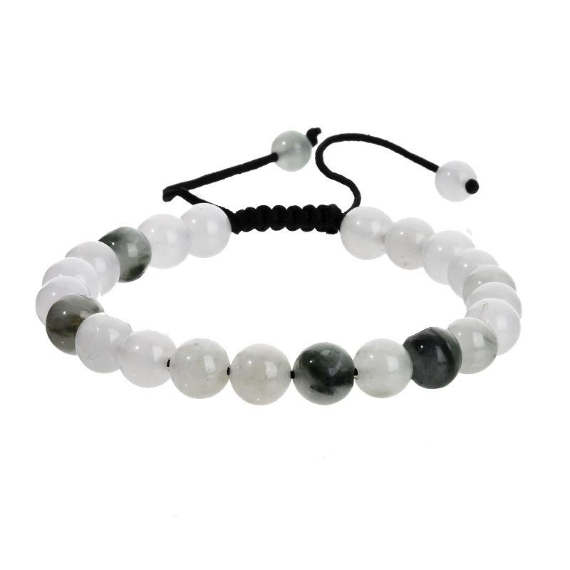 Leisure and Fashion Series Hand Chain Natural Stone Jade Mix and Match Weaving Bracelet Ornaments Gift