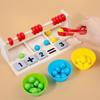 Wooden Children's Multifunctional Abacus and Calculating Rack - Educational Math Toy with Beads for Primary Students.