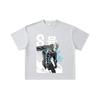 260 GSM Double Yarn 32 Count 100% Cotton Kaiju No 8 V6 Kafka Print Unisex Heavy Cotton T Shirt
