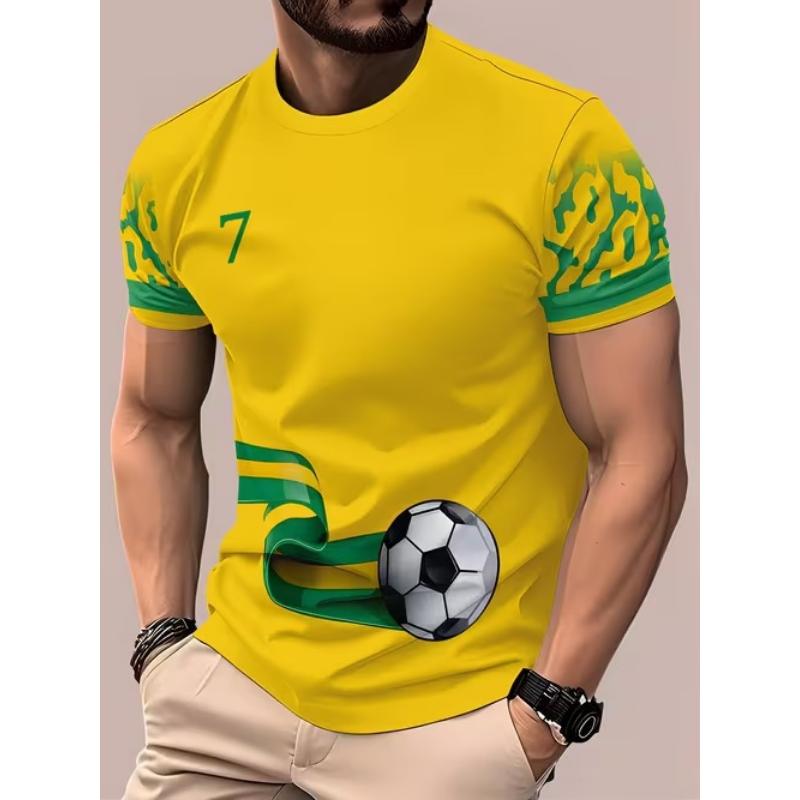 Popularny europejski i amerykański wielostylowy T-shirt z nadrukiem 3D, letni luźny oddychający casualowy top z krótkim rękawem