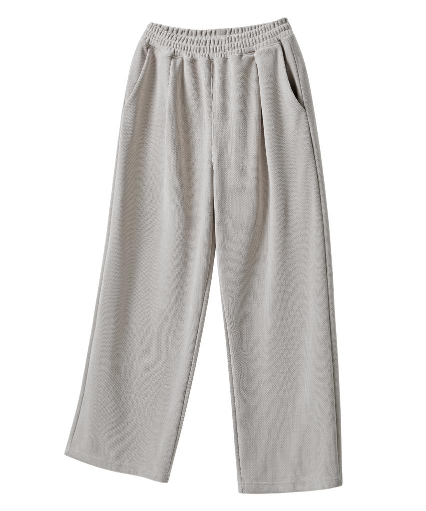 BRENSON B. Corduroy Knit Single-Pleat Wide Pants ( 3 Colors )