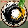 Vintage Black Yellow Metal Wall Art Sign 2D Contrast Design Durable Aluminum Kitchen Bar Cafe Garage Home Garden Decor