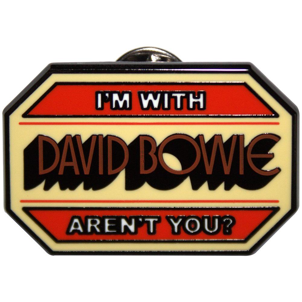 David Bowie IÂ´m With... Pin Badge