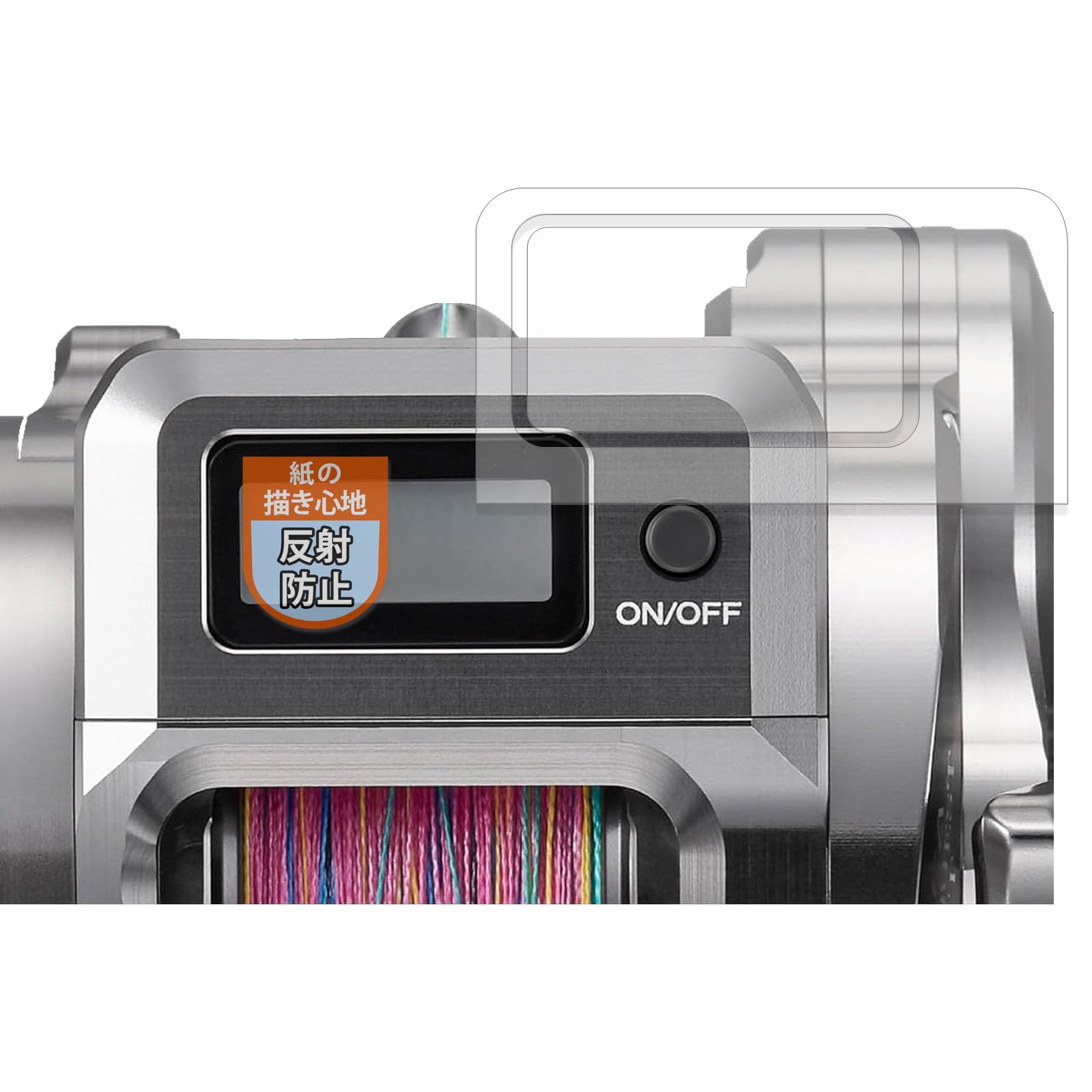 

Защитная пленка MotoMoto для Shimano 25 Ocea Conquest CT Уменьшенная надпись Сделано в Японии (Экран/Край) - Опыт, как на бумаге, Отражение,