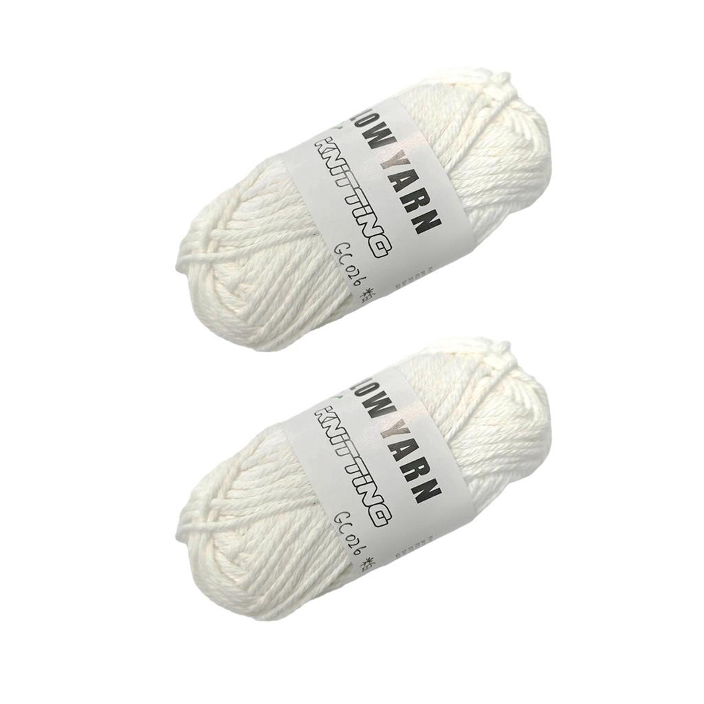 2 Rolls Luminous Crochet Yarn for Crocheting DIY Knitting Bag Toy Crafts 49 yard/Roll Glow Yarn Polyester Yarn Thread