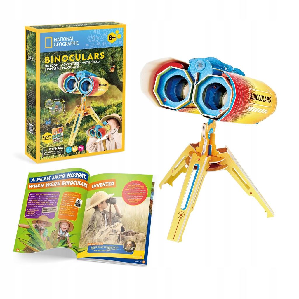 Cubic Fun National Geographic Stem Lornetka 49 Elementy Ds1083h