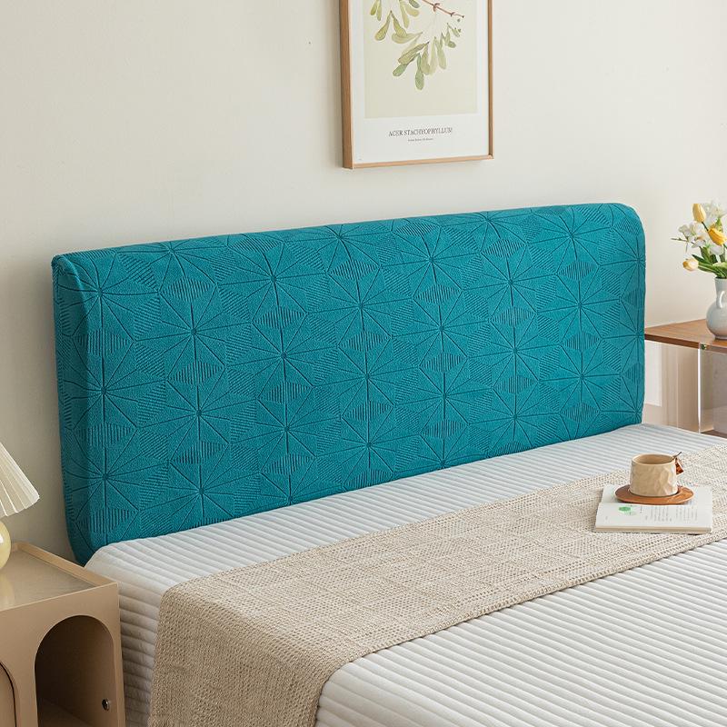 """All-Inclusive Žakárový Sametový Potah Čela Postele - Měkký, Prachotěsný Chránič"""