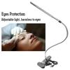 Portable USB LED Clip Table Lamp Adjustable Desk Light for TattooManicure makeupBlack
