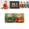 Knuffelige Alvin And The Chipmunks Pluche Zacht Knuffeldier Poppen Speelgoed Cadeau