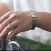 Hand-Woven Silver Men's Bracelet Fashion Trend Personality Chinese Style Retro Creative Thai Silver Jewelry Accessories