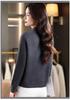 Plus Size Mid-Aged Women's Fashionable Tummy-Concealing Wool Sweater - Autumn/Winter 2025 Collection