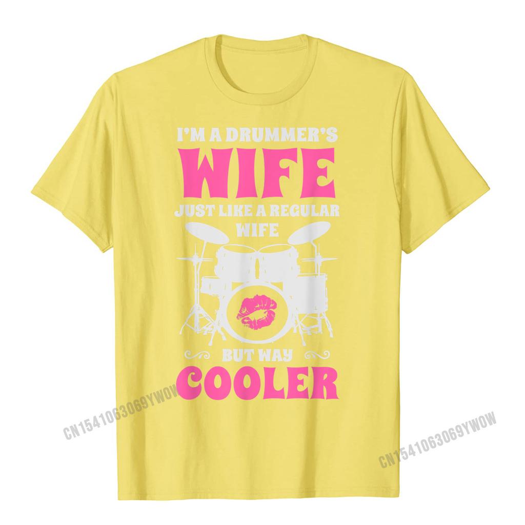 Im A Drummers Wife Legrační ženy Bubeník Drumset Drumset Tričko Unisex Pohodlné Unisex tričko Grafika Bavlněné topy a trička Cool