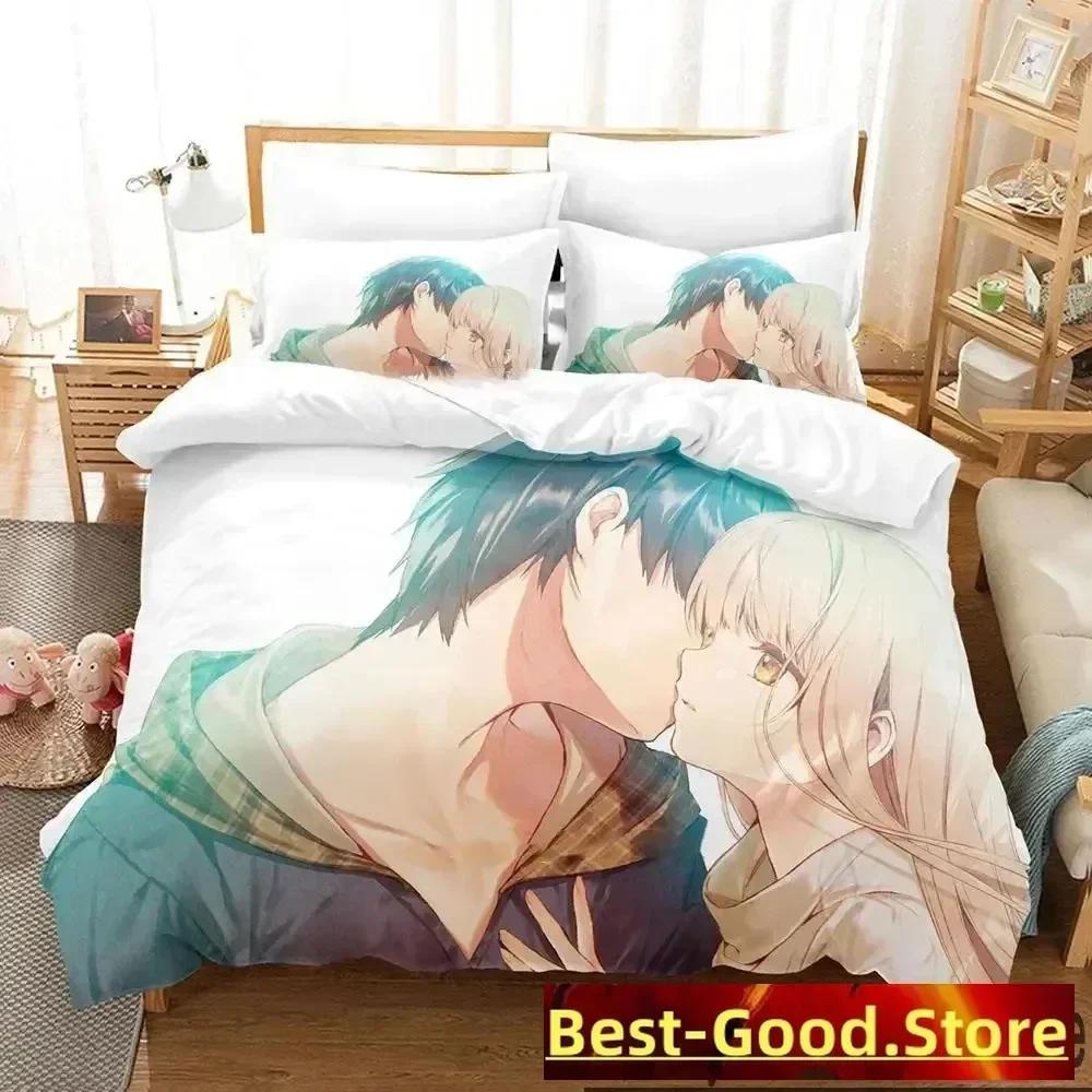 

Comforter The Angel Next Door Spoils Me Rotten Anime Bedding Set Printed With Soft Queen King Size Bedclothes Home Comforter (quilt)-EU Single(135*200cm)3pcs