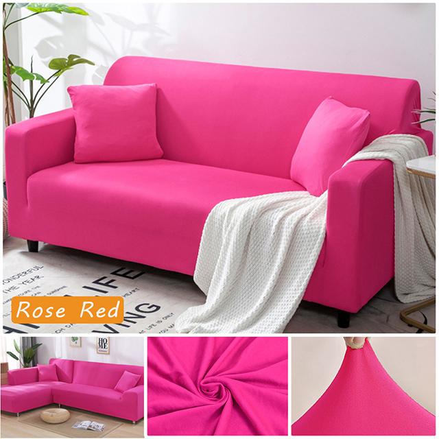 Elastic Plain Solid Sofa Cover Stretch Allinclusive Couch Cover For Living Room Corner Armchair Sofa Case L Shape Need Buy