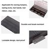 8 Cells Hair Styling Accessories Pins Organizer Scissors Comb Hairpin Storage Box Empty Manicure Tools Container Holder