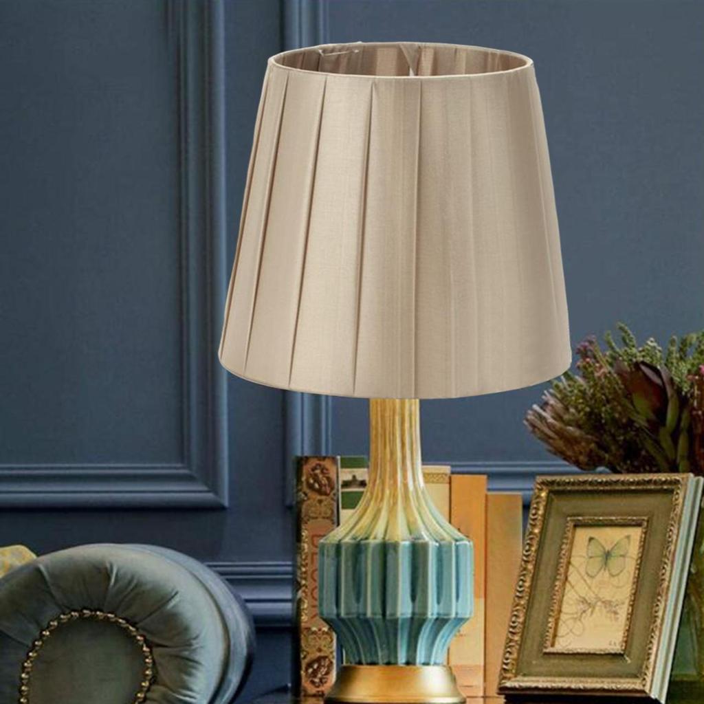 Lamp Shade for Table Lamp, Desk Cover, Replacement Pleated Lampshade Kitchen, Home, Decor