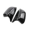 Black Carbon Fiber Pattern Mirror Cover for Infiniti Q50 Q60 QX30 Q70 2014-2025 Pair of Exterior Side View Mirror Covers