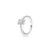 Inlaid Design, Crystal Icicles, Silver, Cubic Zirconia Ring, Same Style for Men and Women, Couple Model, Silver 197541CZ48