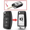 KEYYOU 3 Buttons Modified Flip Folding Remote Control Car Key Shell For Ford Focus 2 3 Mondeo Fiesta Galaxy C-MAX Key Fob Case