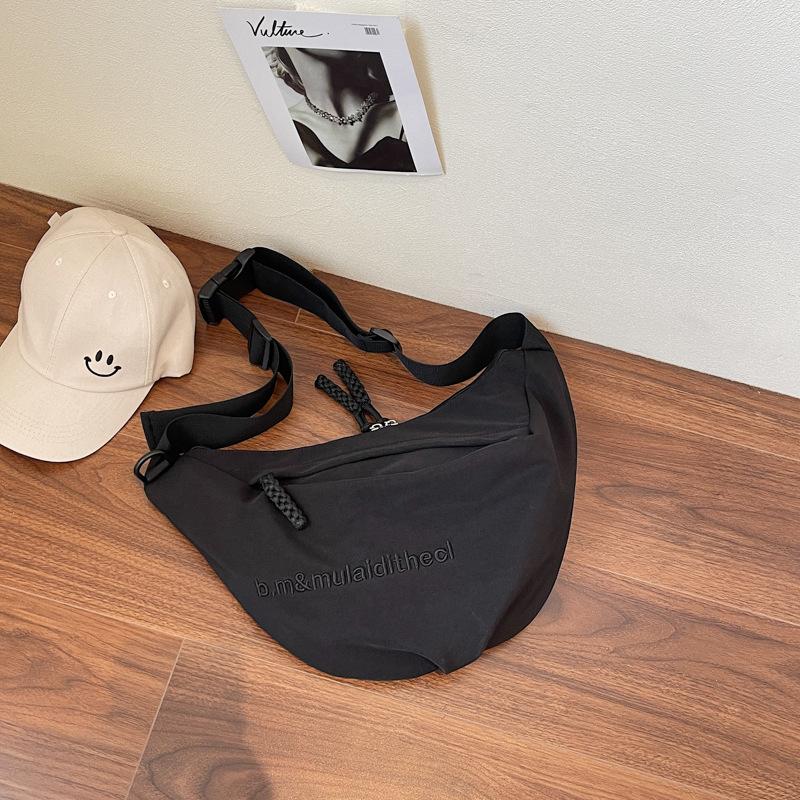 Large capacity dumpling bag women s light broadband messenger bag commuter canvas bag sports and leisure bag