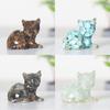 Animal Resin Desktop Decor With Crystal Chips For Gift And Home Office