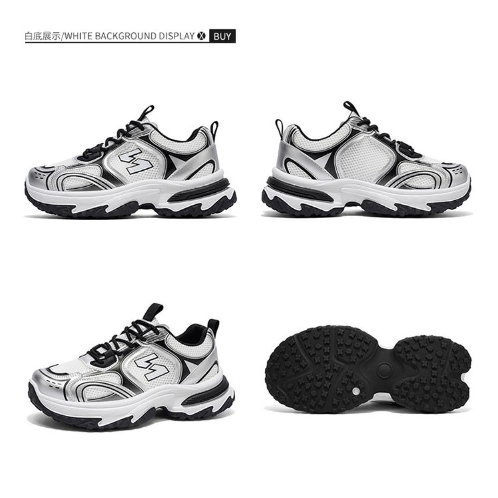 Casual Sports Shoes - Loose Sports Style Lace Up Low Top Shoes, for Outdoor Activities, Hiking, Skateboarding,Plus Size Fashionable Sports Shoes