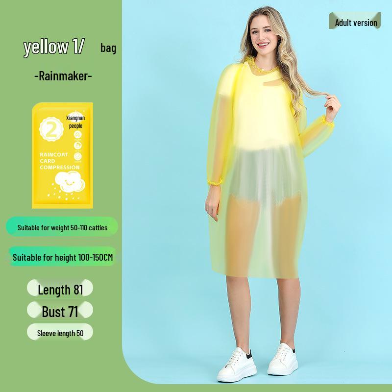 Children's Waterproof Disposable Raincoat - Portable One-Piece Cape for Hiking, Rafting, Camping, and School.